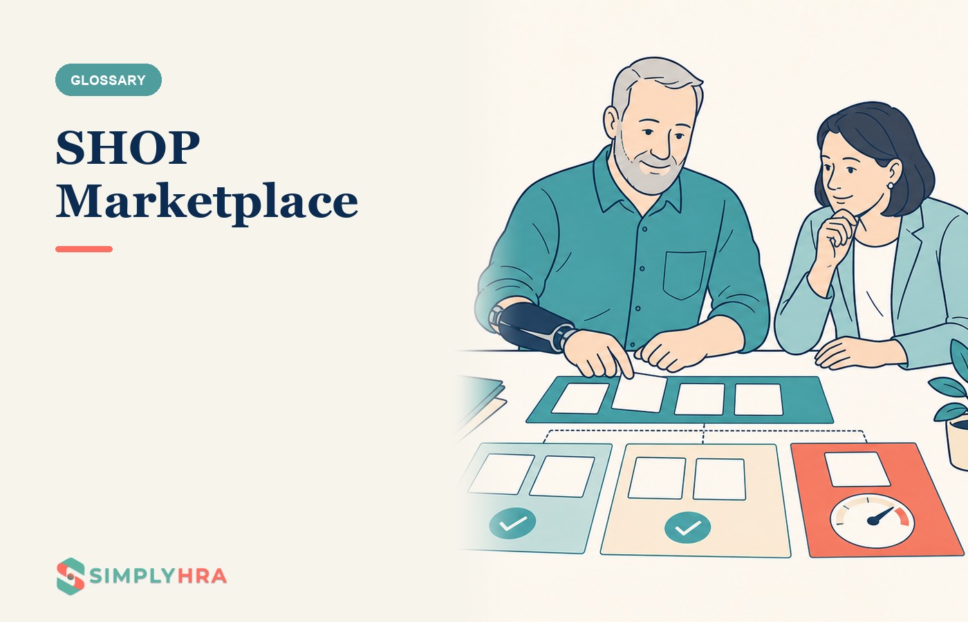 SimplyHRA illustration: SHOP Marketplace