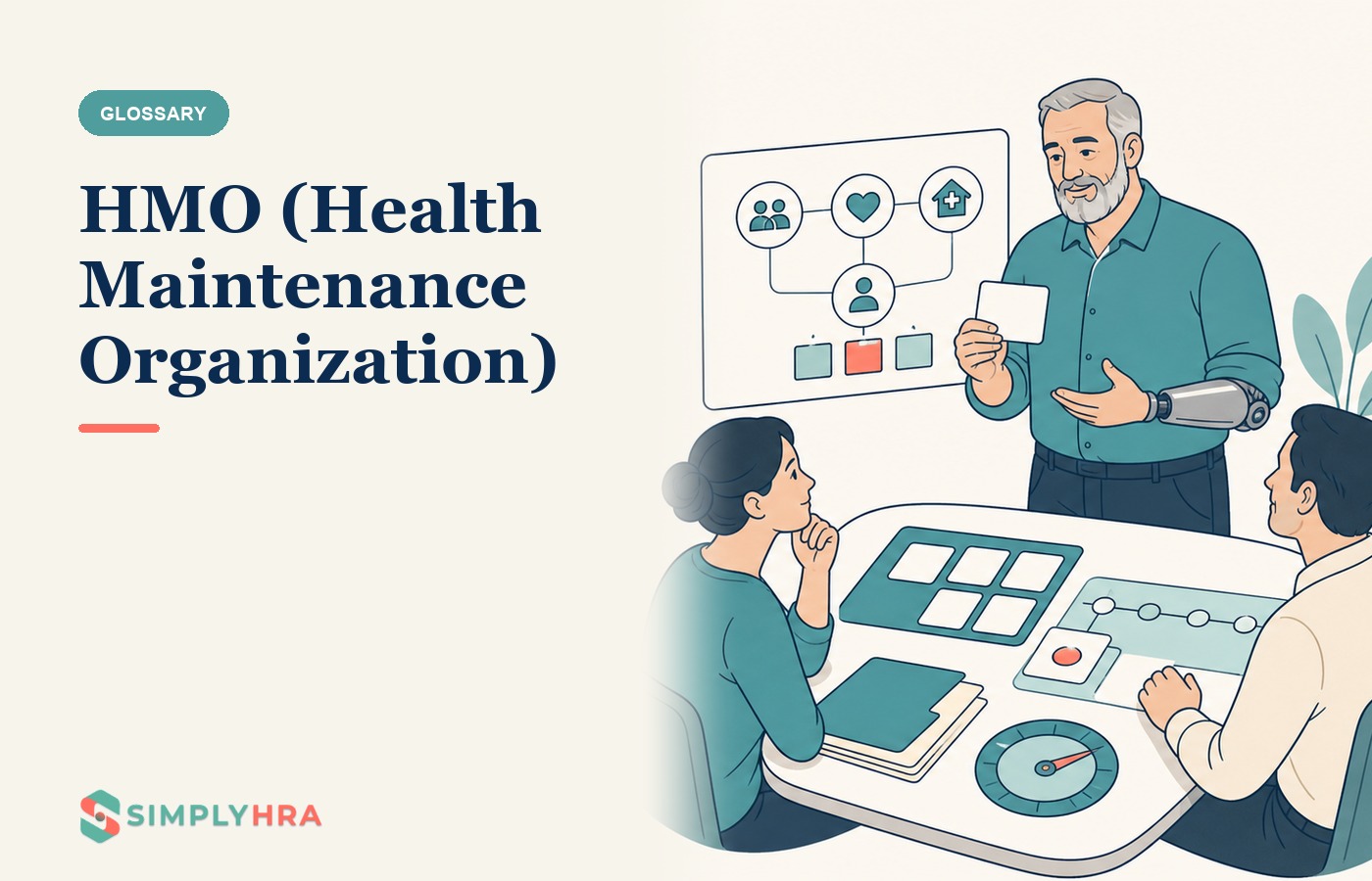 SimplyHRA illustration: HMO (Health Maintenance Organization)