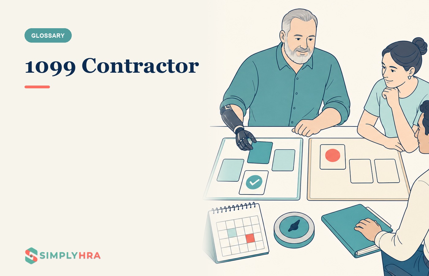 SimplyHRA illustration: 1099 Contractor
