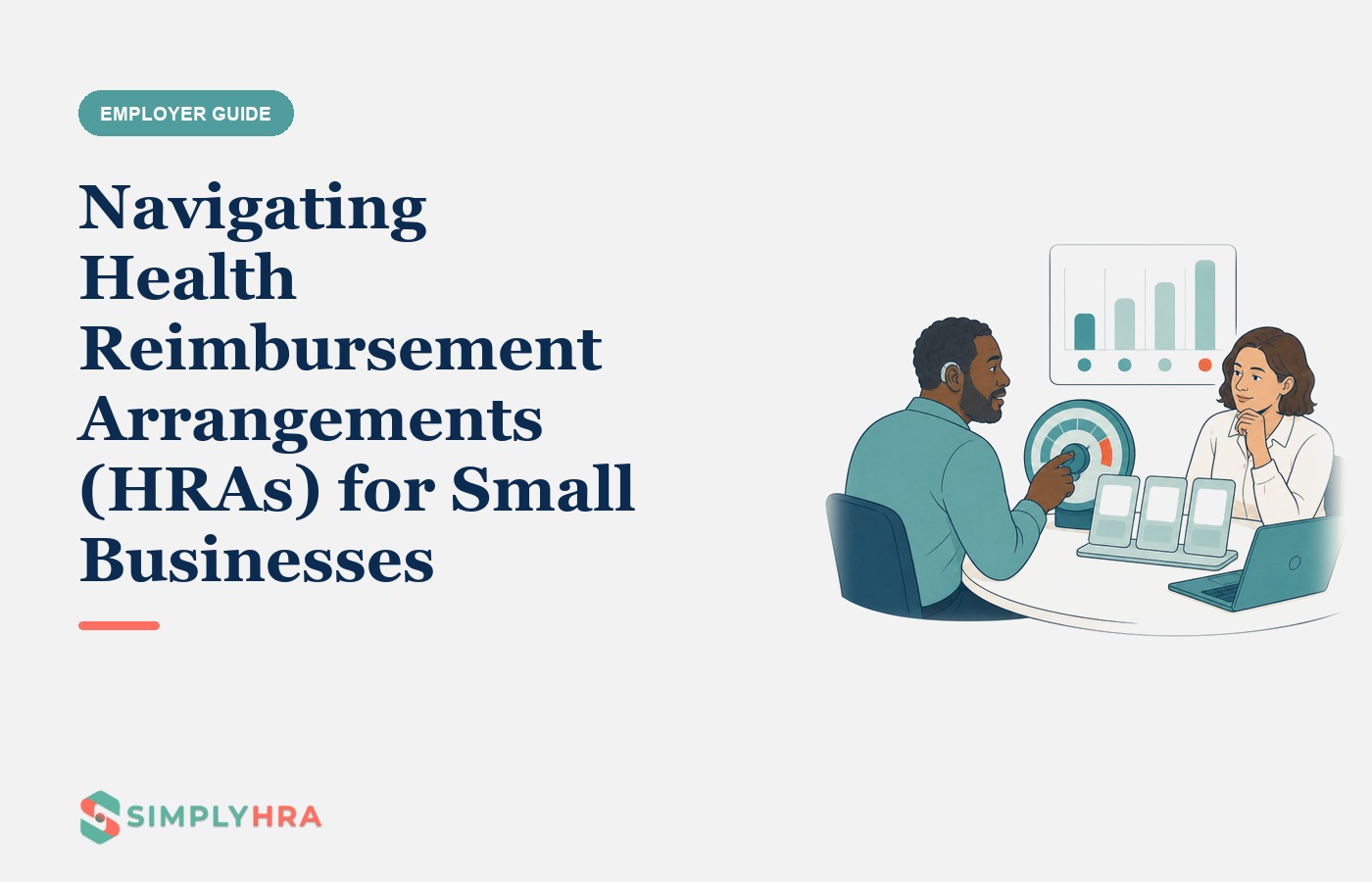 SimplyHRA illustration: Navigating Health Reimbursement Arrangements (HRAs) for Small Businesses