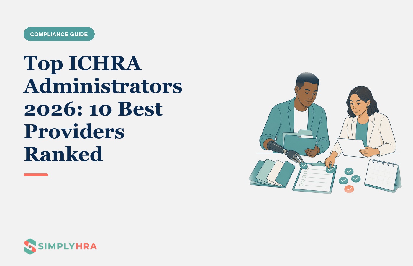 SimplyHRA illustration: Top ICHRA Administrators 2026: 10 Best Providers Ranked