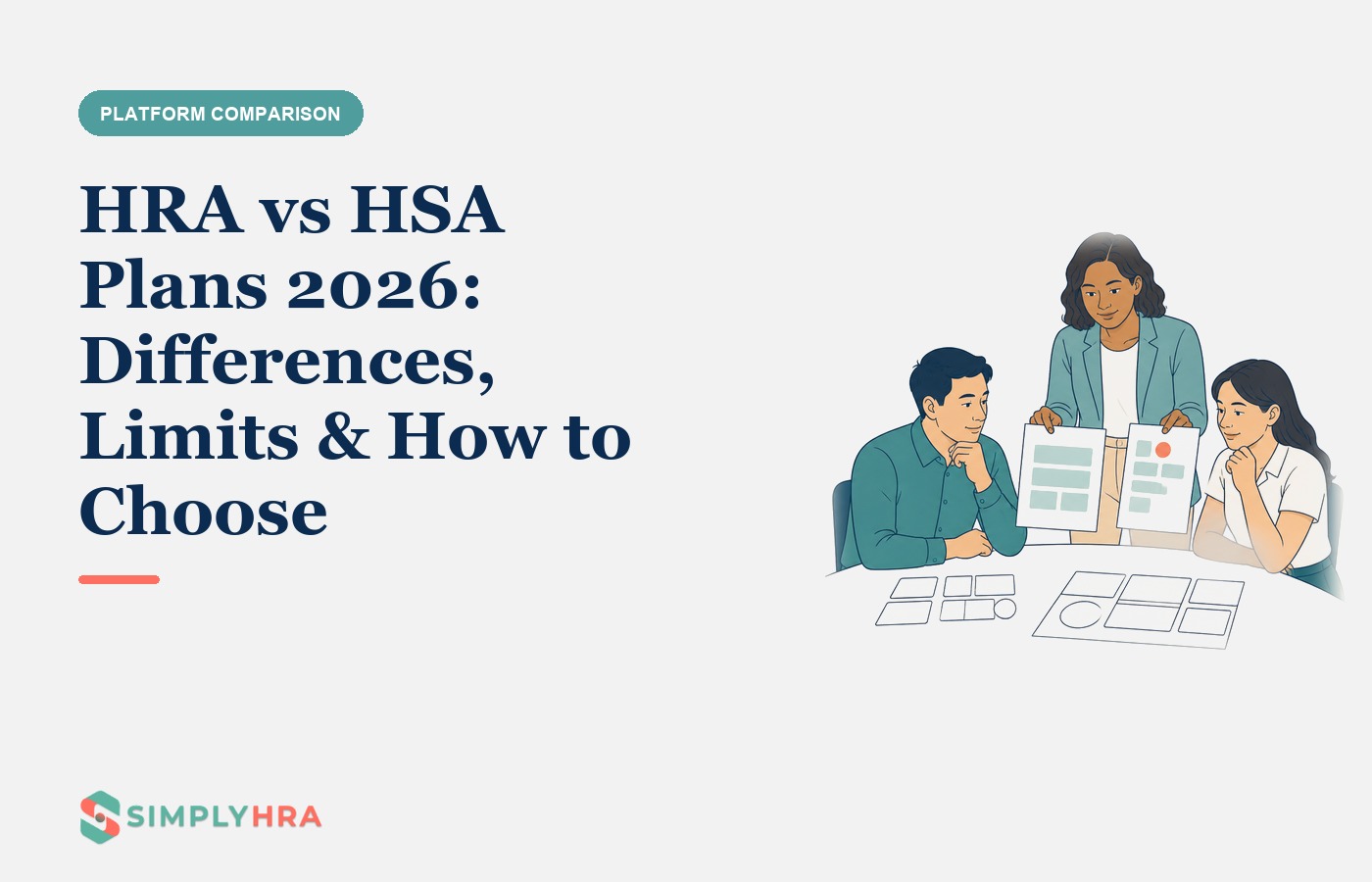 SimplyHRA illustration: HRA vs HSA Plans 2026: Differences, Limits & How to Choose