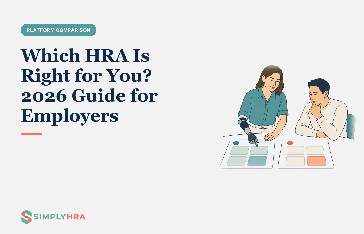 SimplyHRA illustration: Which HRA Is Right for You? 2026 Guide for Employers
