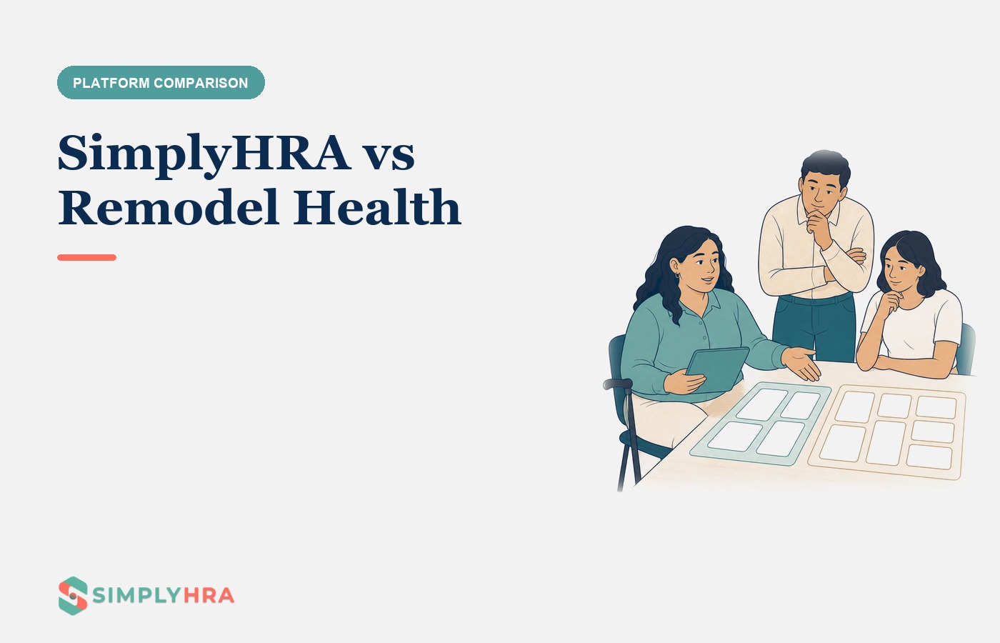 SimplyHRA illustration: SimplyHRA vs Remodel Health