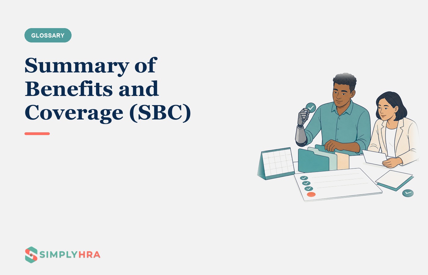 SimplyHRA illustration: Summary of Benefits and Coverage (SBC)