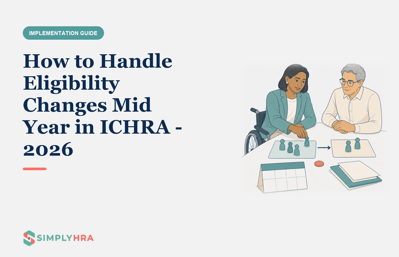 SimplyHRA illustration: How to Handle Eligibility Changes Mid Year in ICHRA - 2026