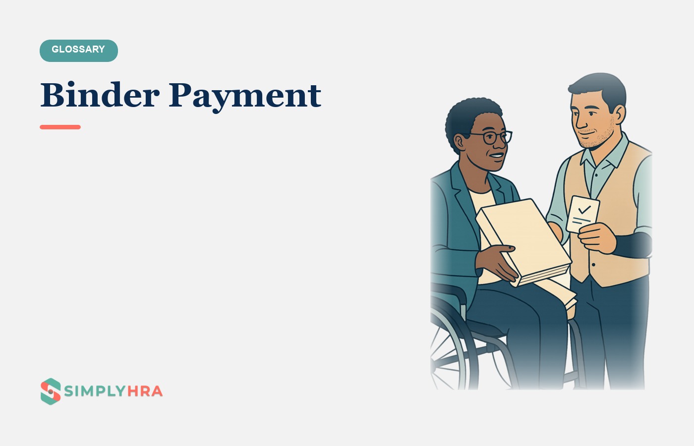 SimplyHRA illustration: Binder Payment