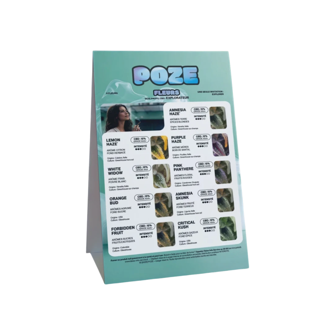 Menu de comptoir POZE