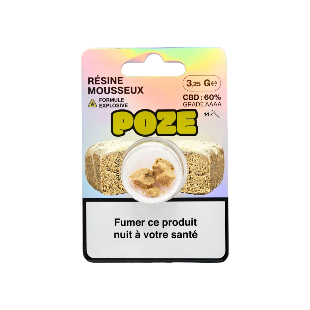 POZE Mousseux Explosif Explosif Résine 3,25 g