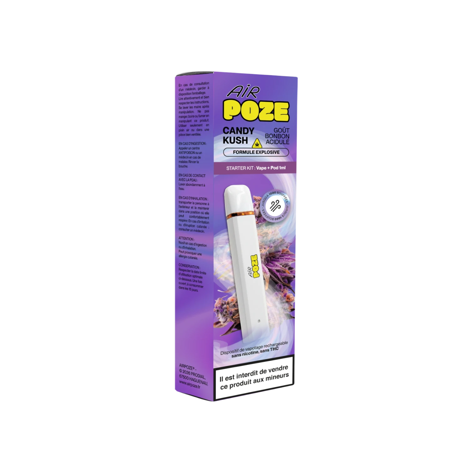 Air POZE - Starter Kit - Candy Kush - EXPLOSIF