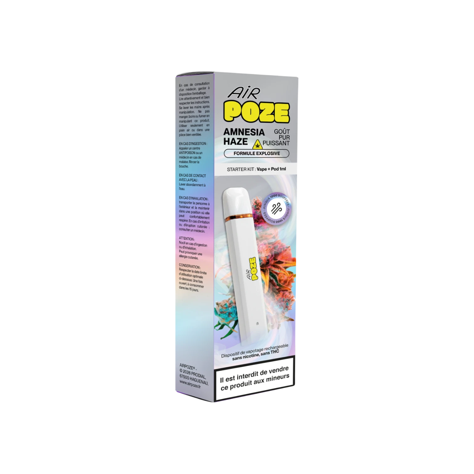 Air POZE - Starter Kit - Amnesia Haze - EXPLOSIF