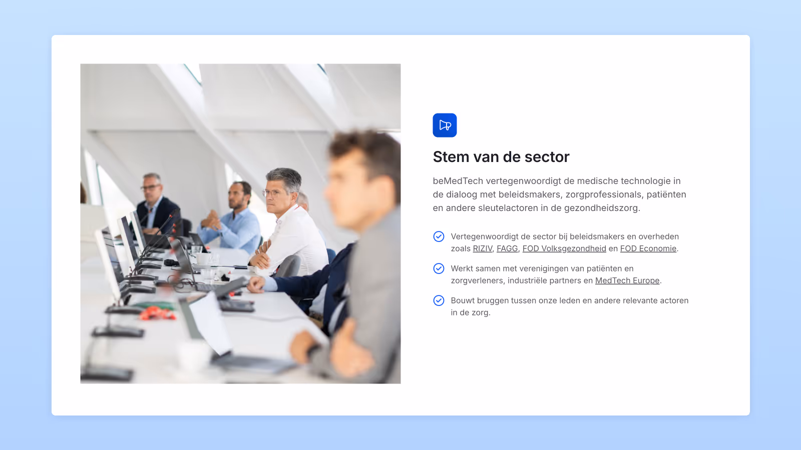 Screenshot of BeMedTech website