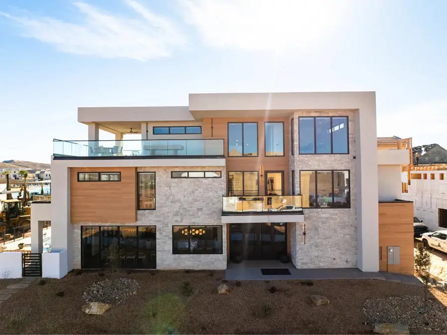 Photo of modern home in desert