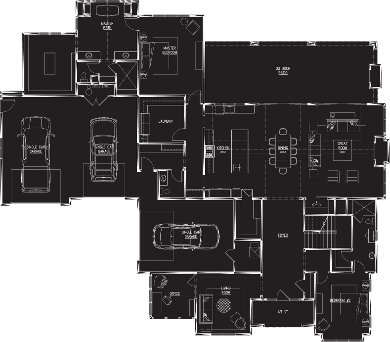 Villa Charmonte floor plan level 1