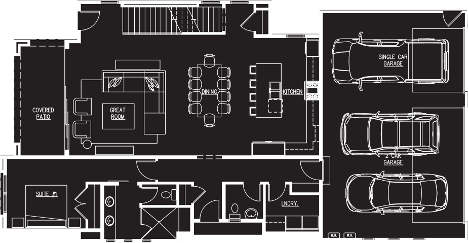 Lula Cove floor plan level 1