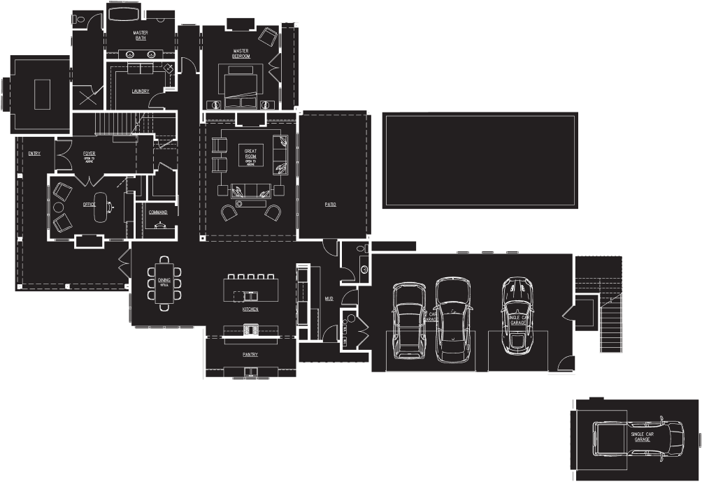 Villa Bellarose floor plan level 1