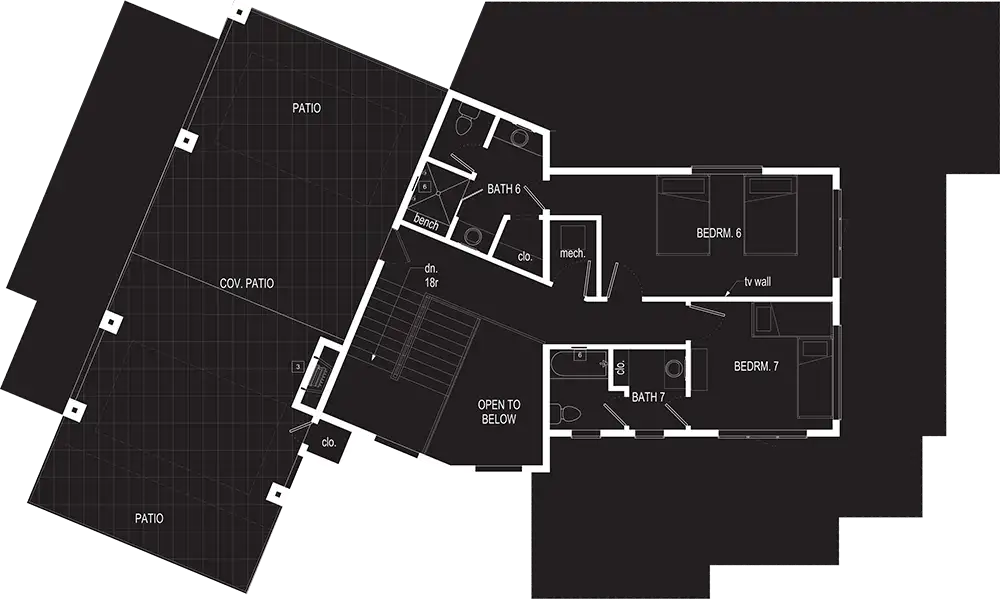 Desert Retreat floor plan level 3