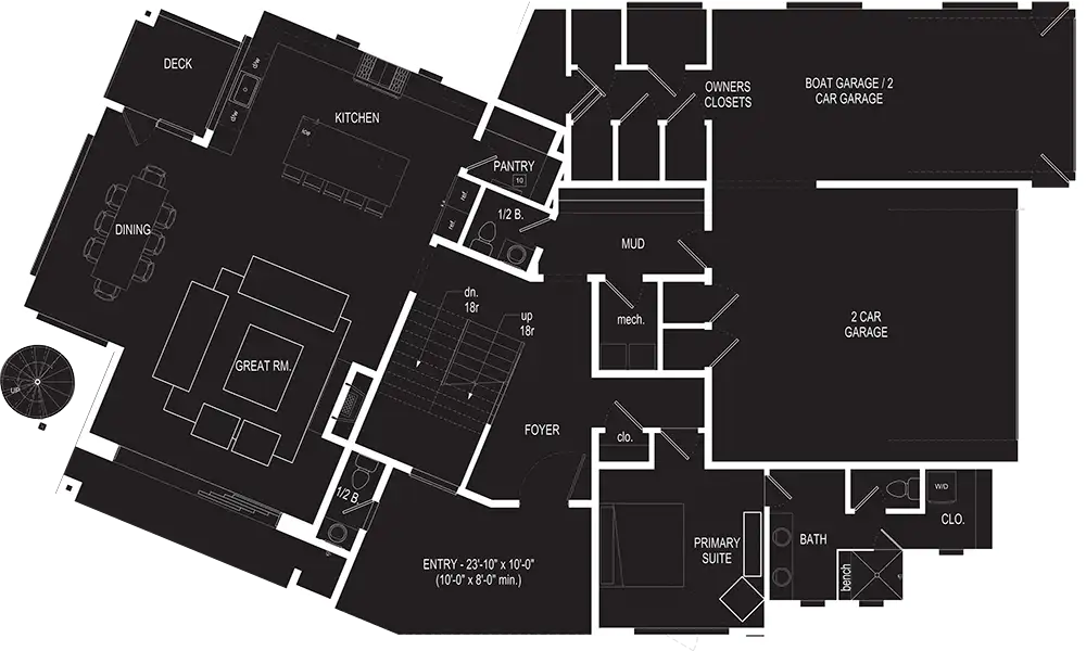Desert Retreat floor plan level 1