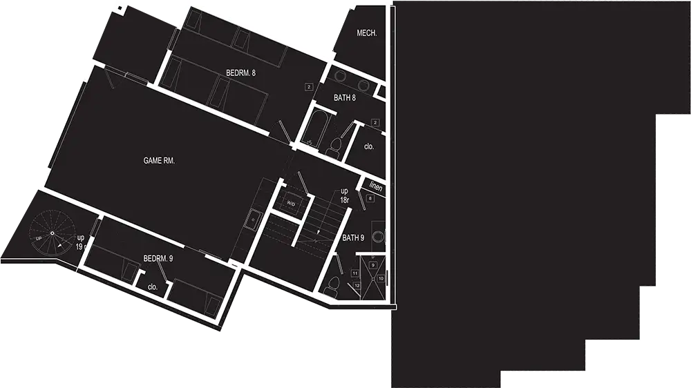 Desert Retreat floor plan lower level