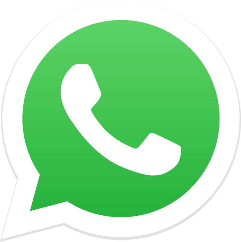 WhatsApp logo with green background and white telephone handset icon