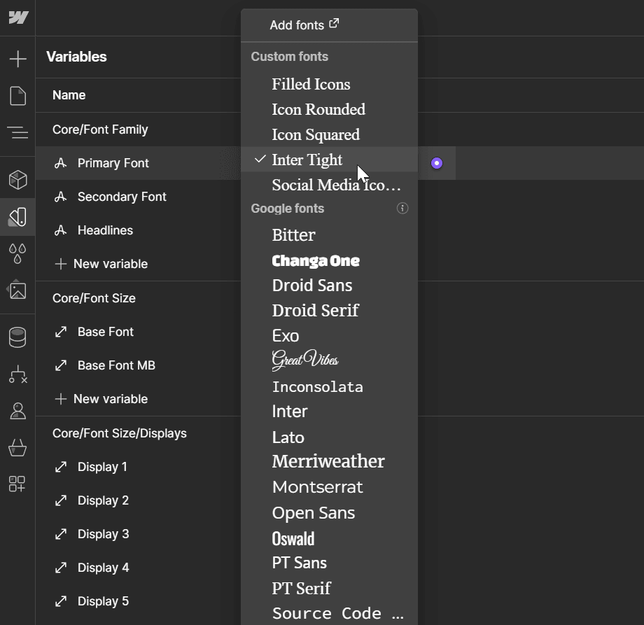 Biotech X Webflow Template And Ui Kit - Typography

