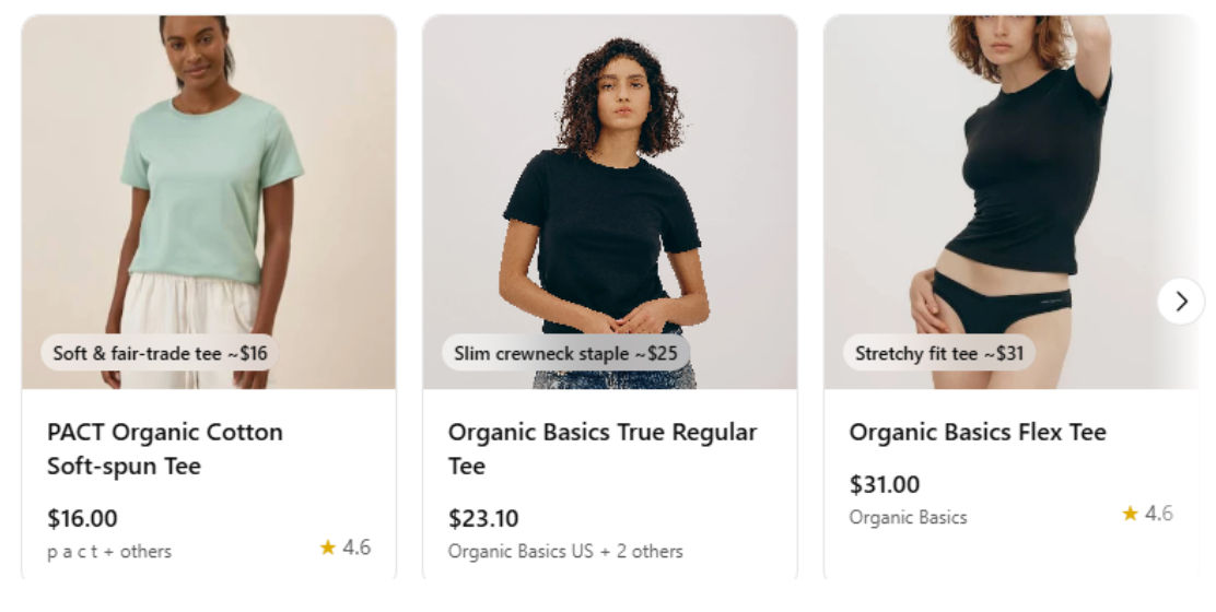 Affordable organic cotton basics