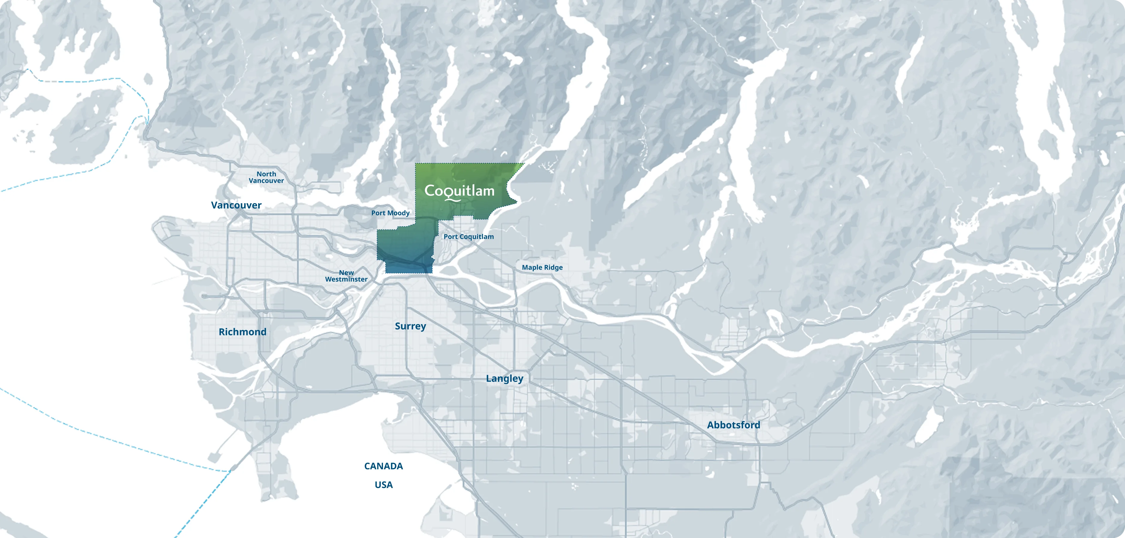 Coquitlam desktop map