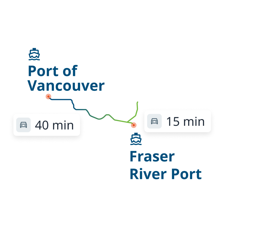 Coquitlam ports maps