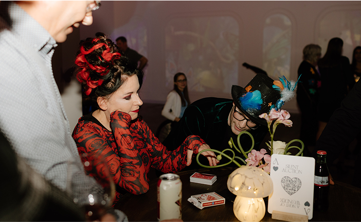 People in costumes.