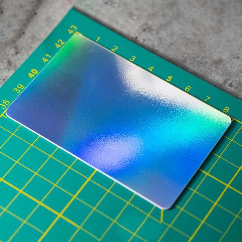 Phôi Thẻ Nhựa Màu Nhũ 7 Màu Đa Sắc - Hiệu Ứng Hologram Đổi Màu Lấp Lánh  (NFC 216 PVC Cards)