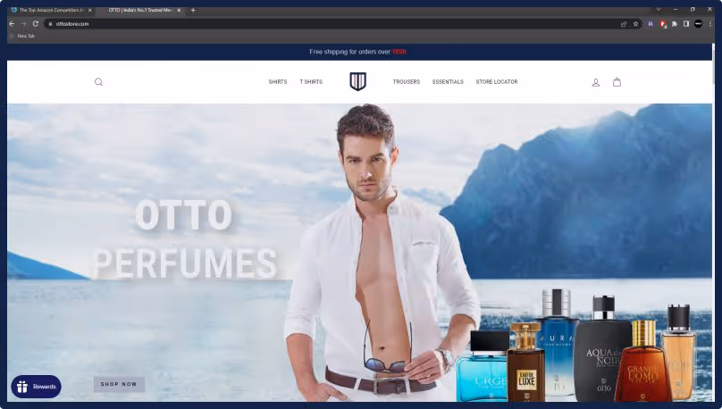 Homepage of Otto.