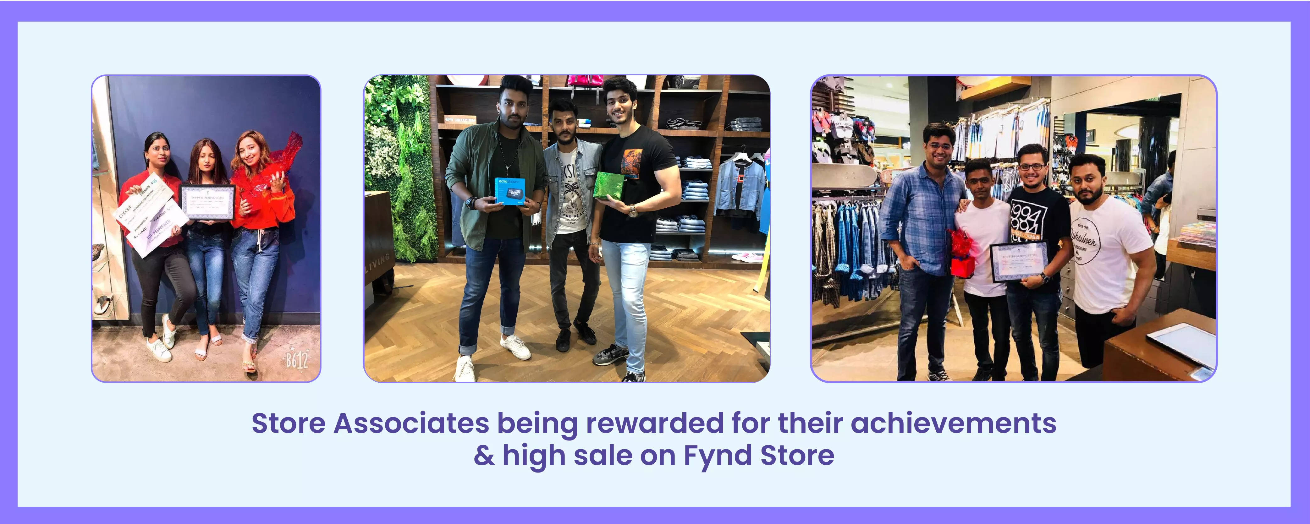 Store Assciates being rewarded for their achievements