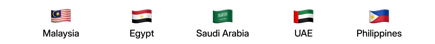 Country flags representing quick commerce expansio