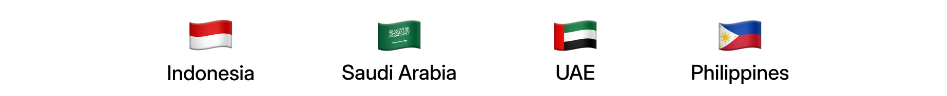 Country flags representing Commerce B2B expansion