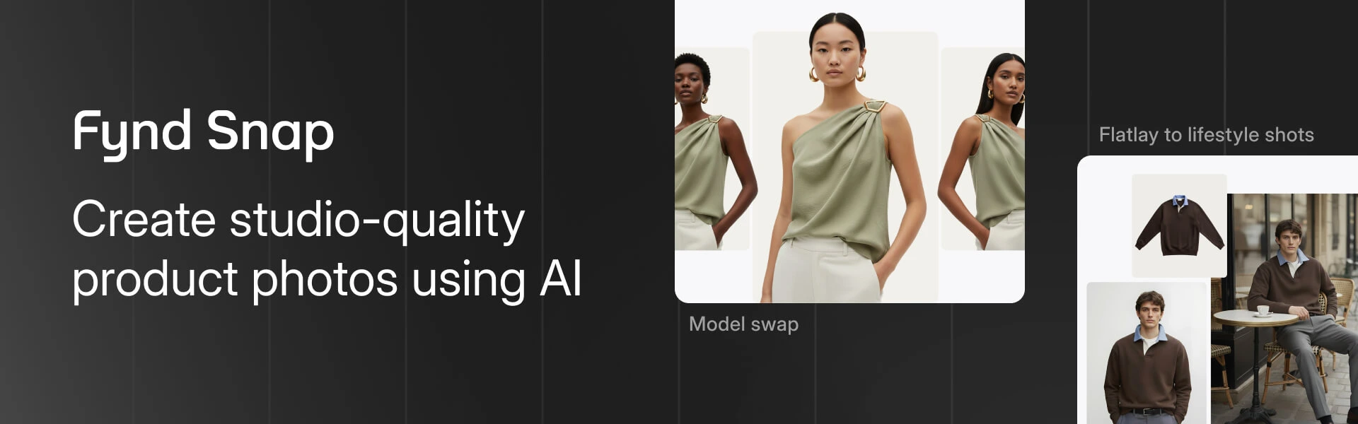 Image of Fynd snap banner with face swap feature
