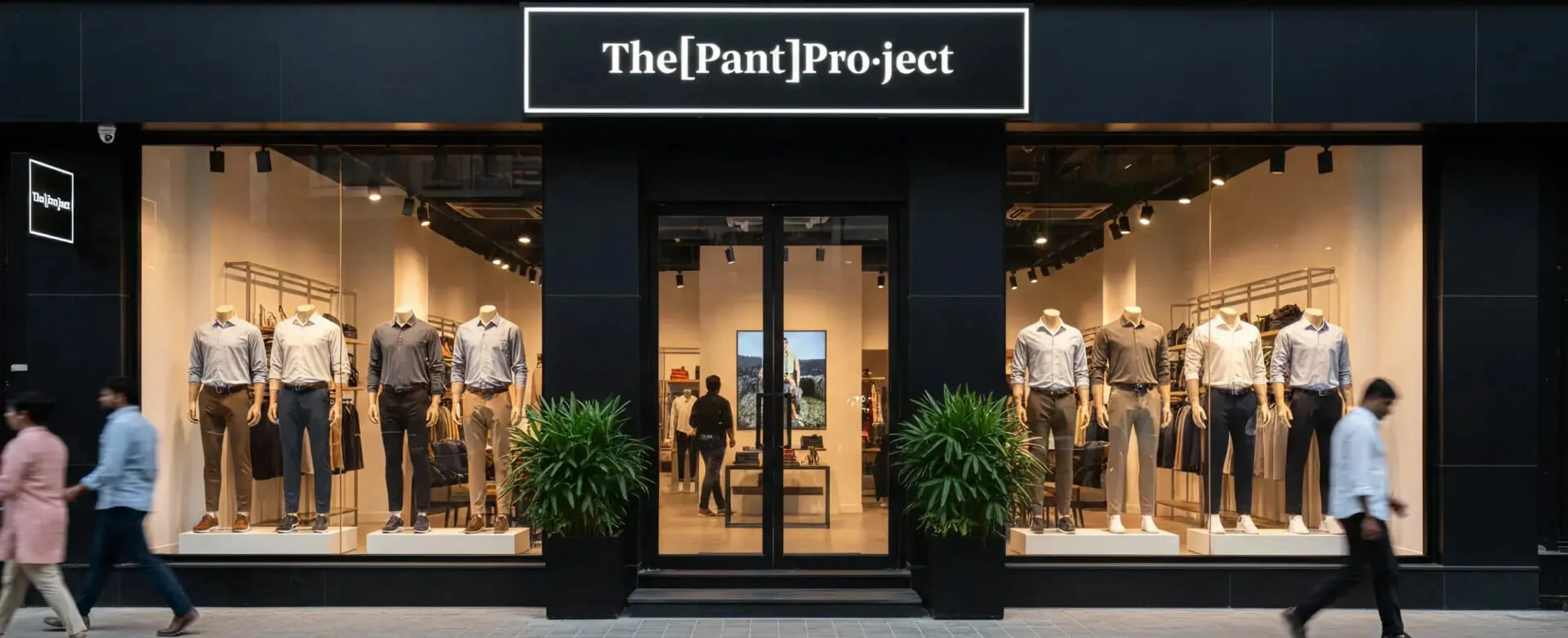 An image showing the retail store of the brand The Pant Project