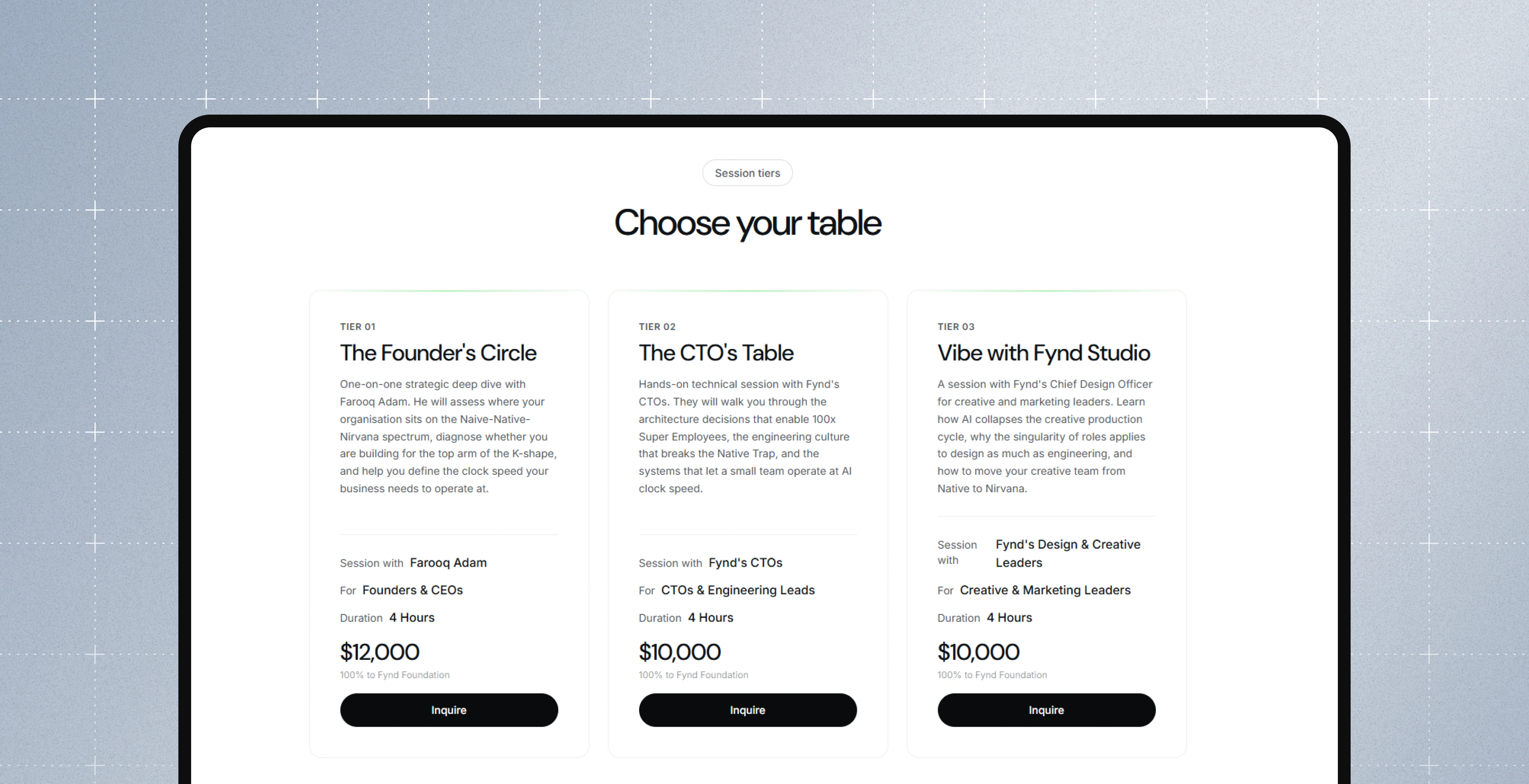An image showing the next section of the Fynd foundation web page