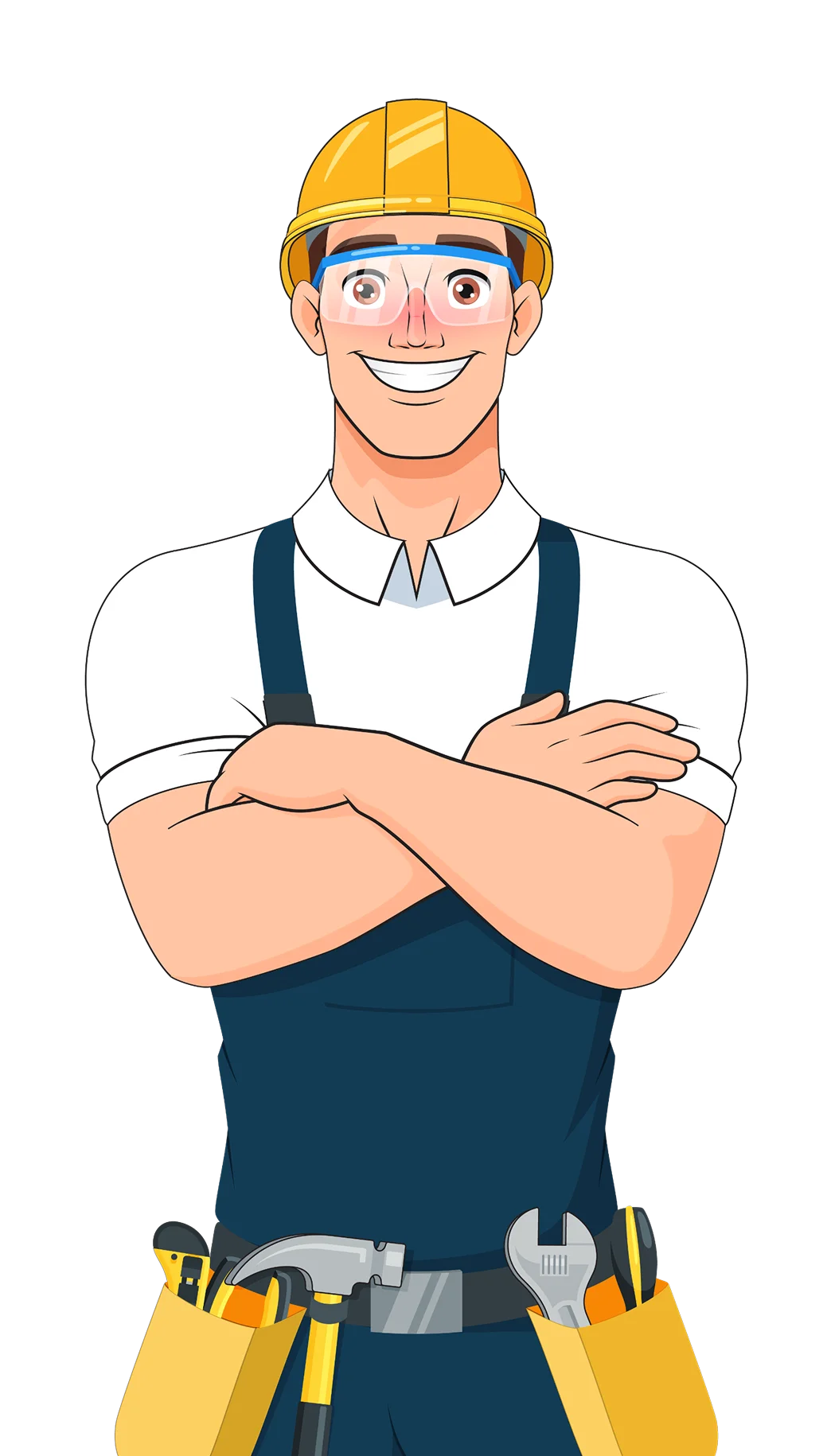 Portrait of a smiling House Account professional in a plaid shirt standing outdoors.