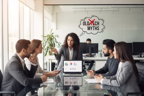 Managed IT Services team discussing technology