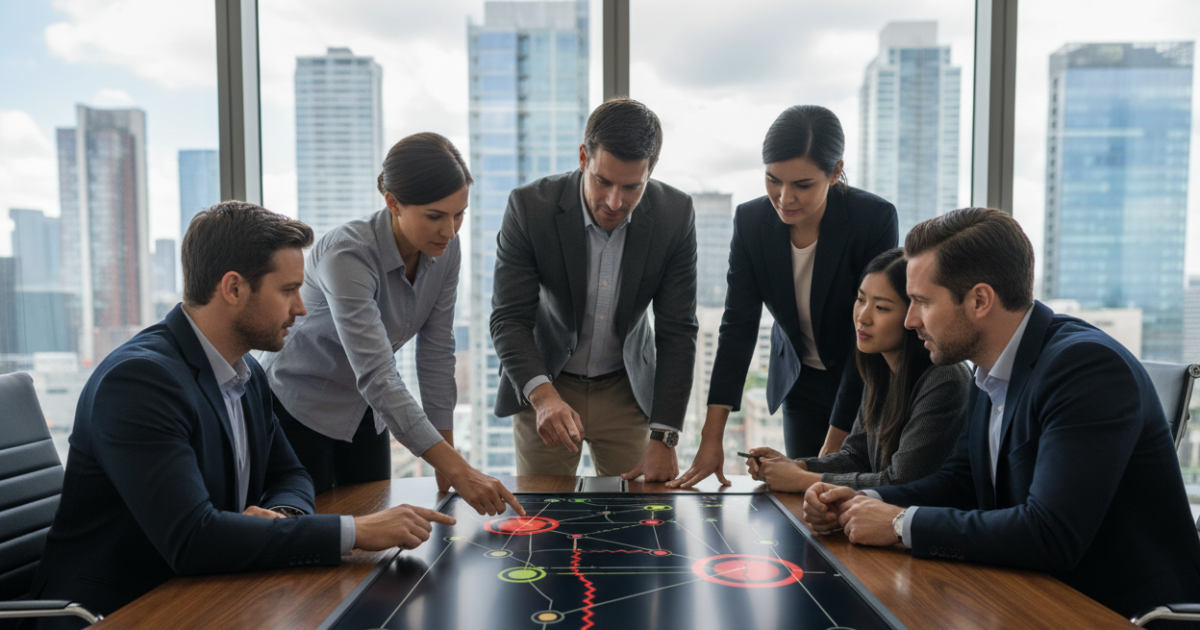 Team analyzing security tool misconfiguration