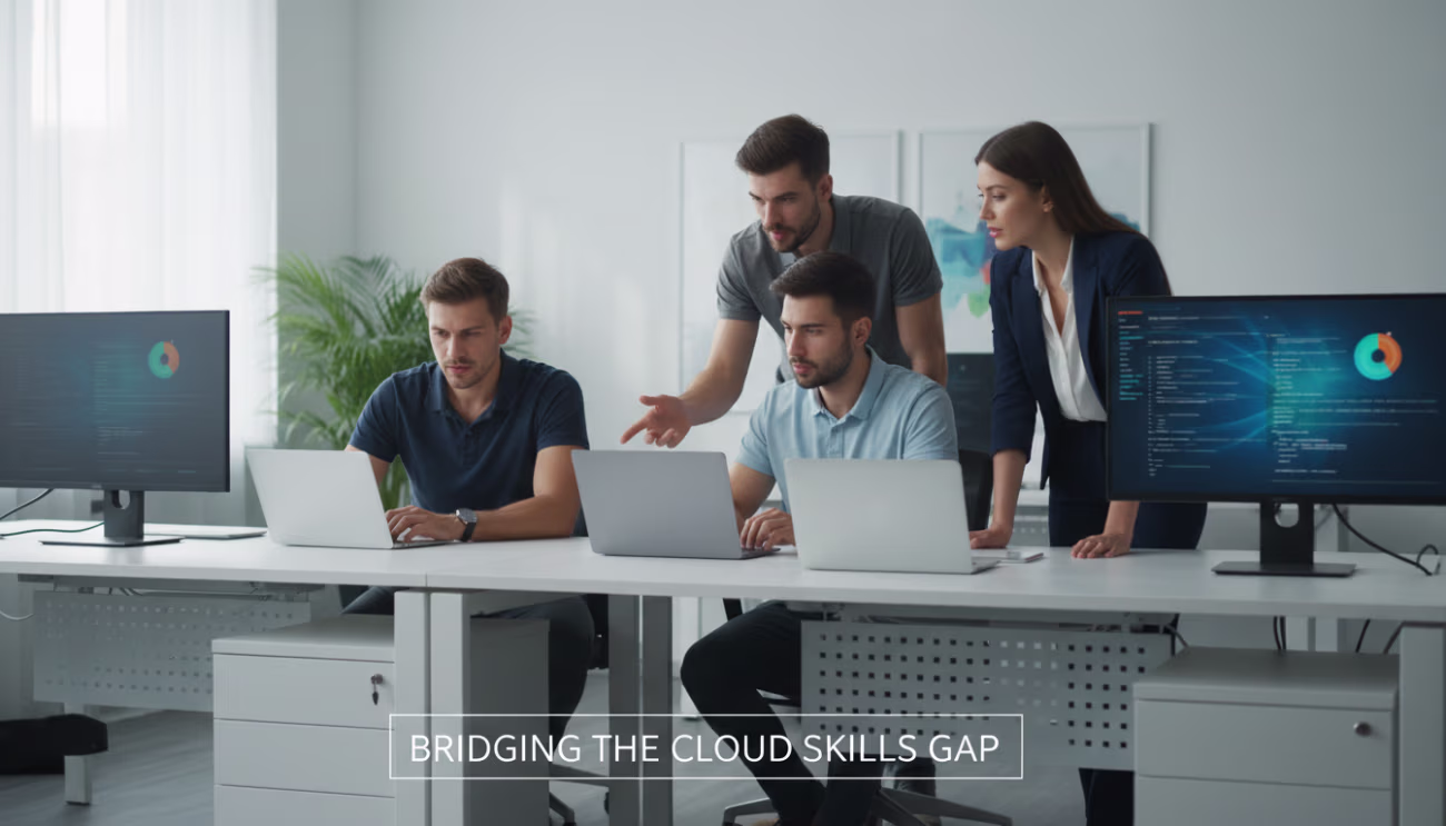 Tech team bridging Cloud Skills Gap