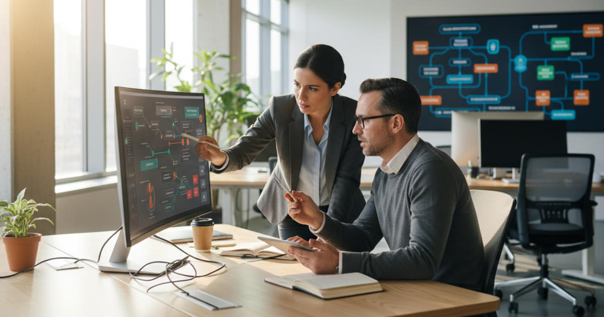IT professionals reviewing Shared Responsibility IT Security