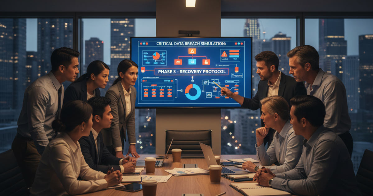 Team focused on Data Loss Scenario Planning