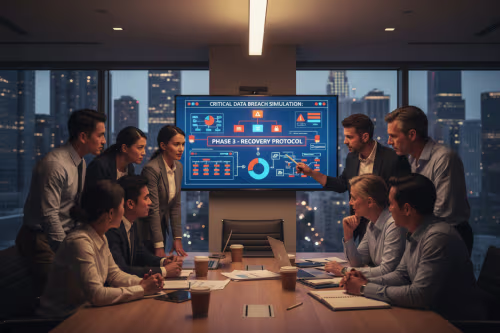 Team focused on Data Loss Scenario Planning