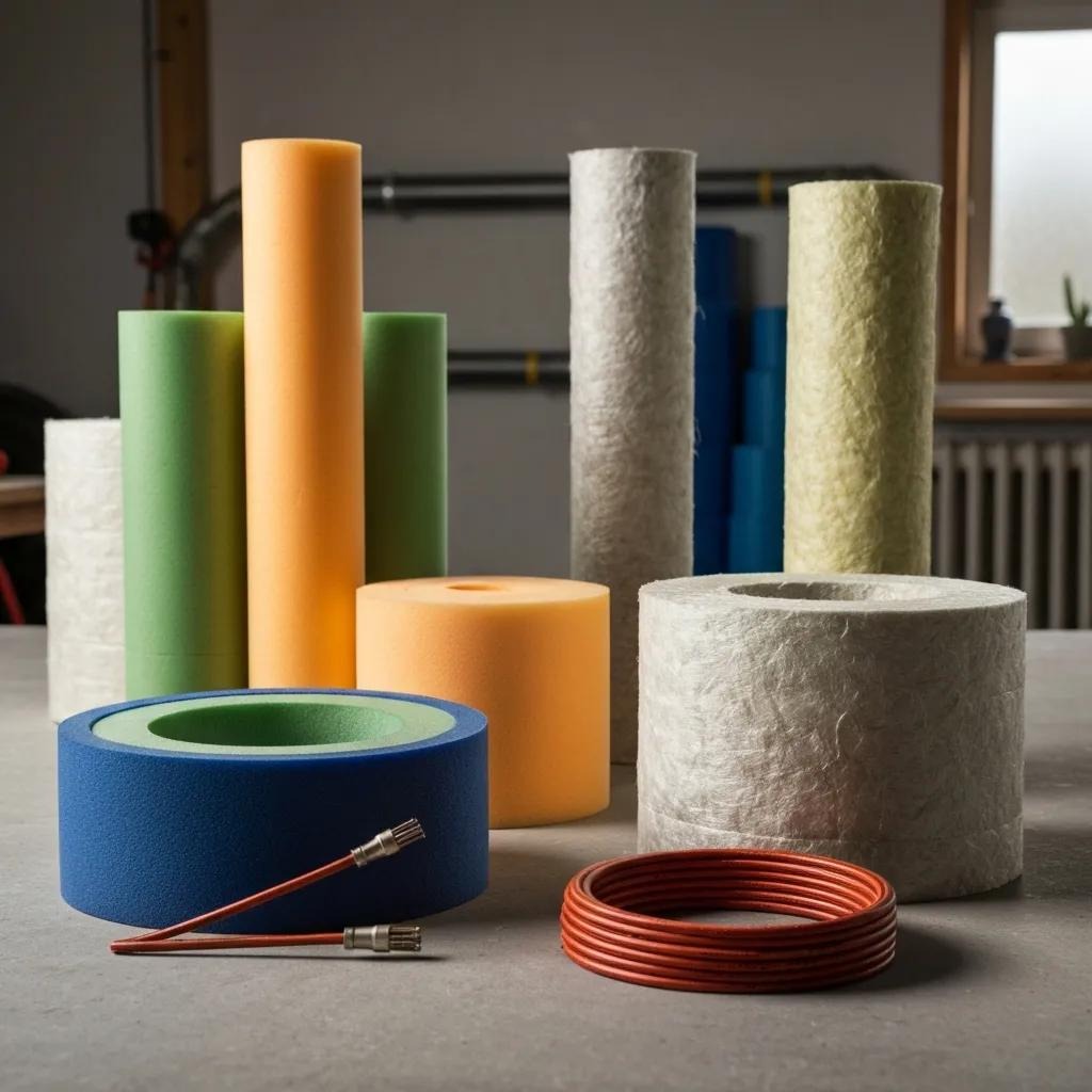 Selection of pipe insulation materials for winter protection