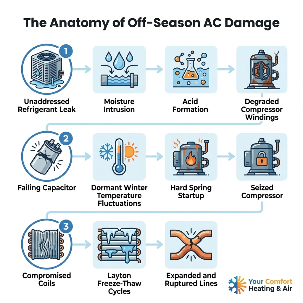 The Anatomy of Off-Season AC Damage