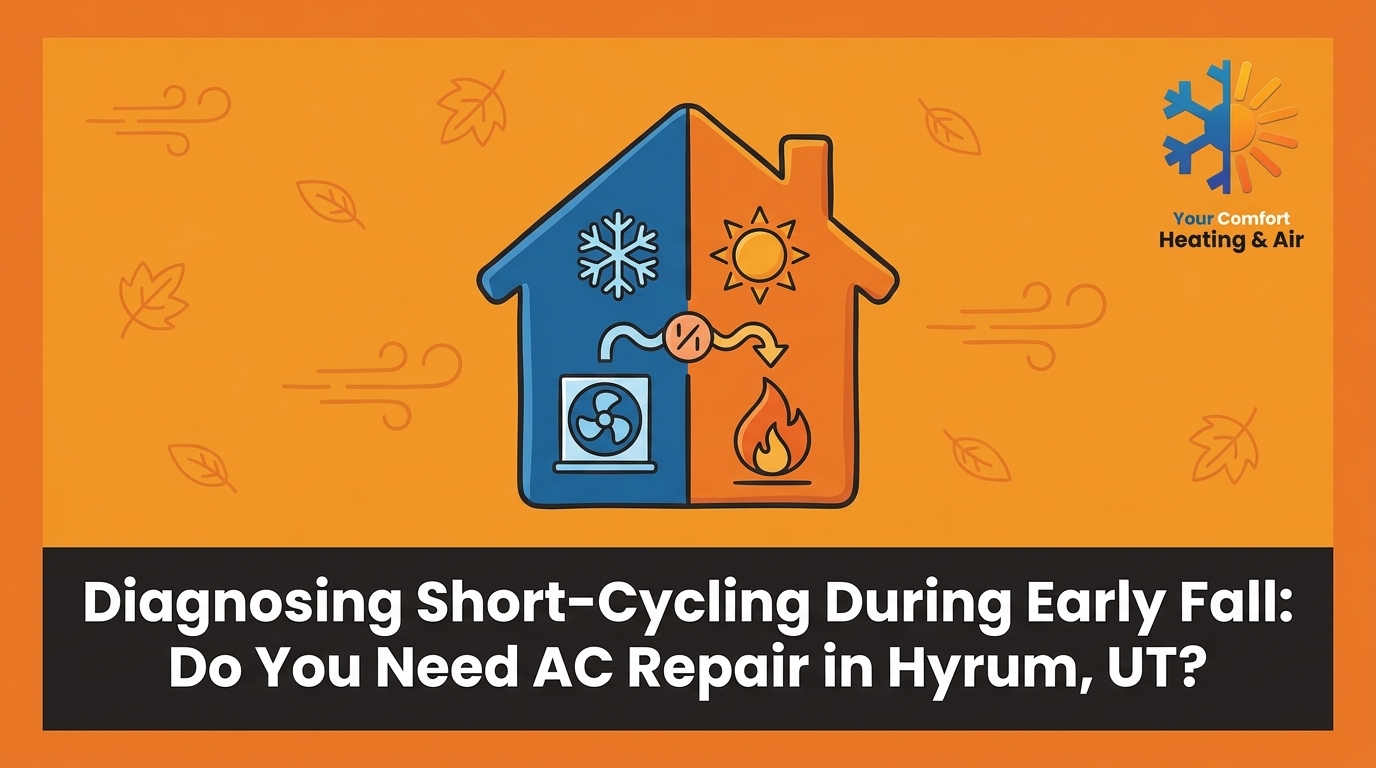 Diagnosing Short-Cycling During Early Fall: When Your Hyrum Home Needs Both Heating and Cooling in the Same Day