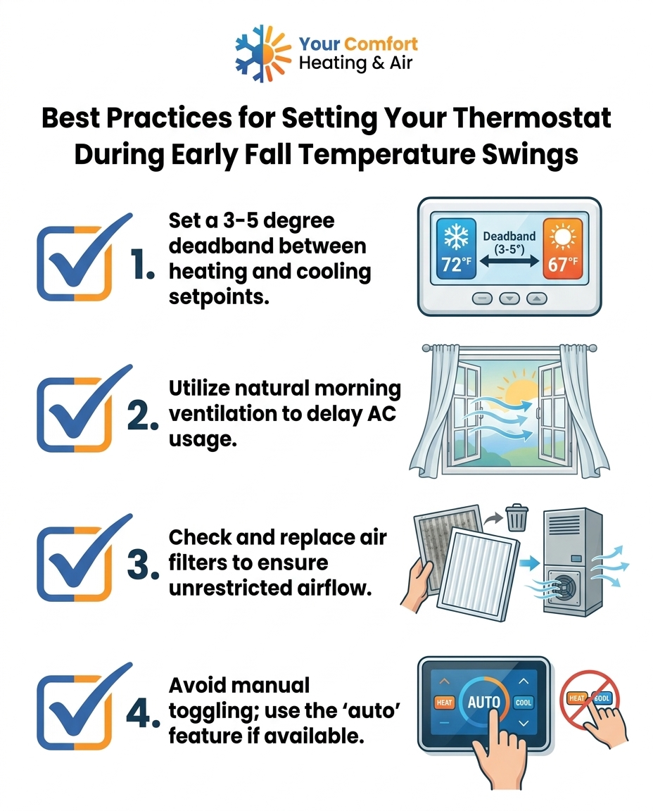 Best Practices for Setting Your Thermostat During Early Fall Temperature Swings