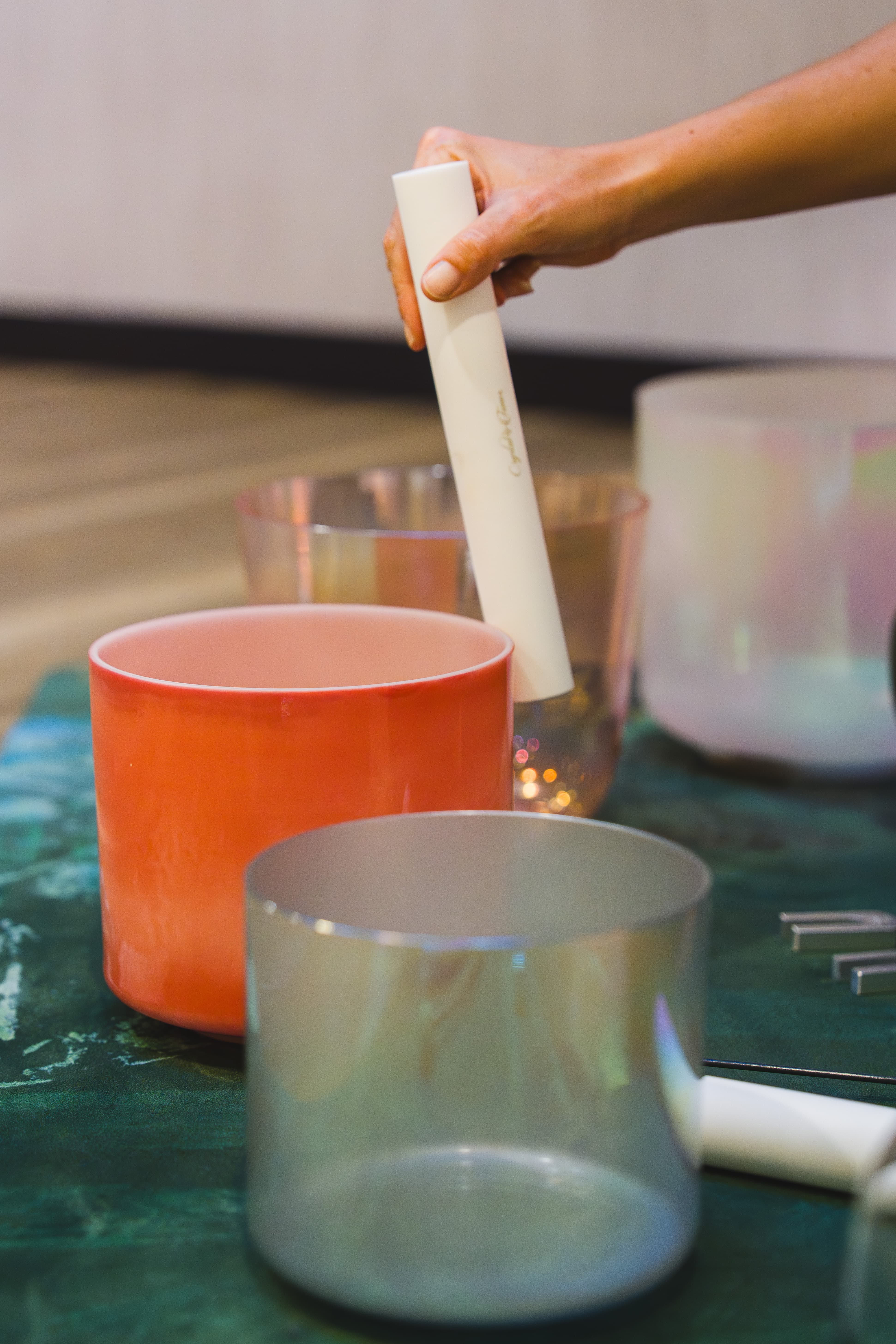 Bain sonore aux bols de cristal