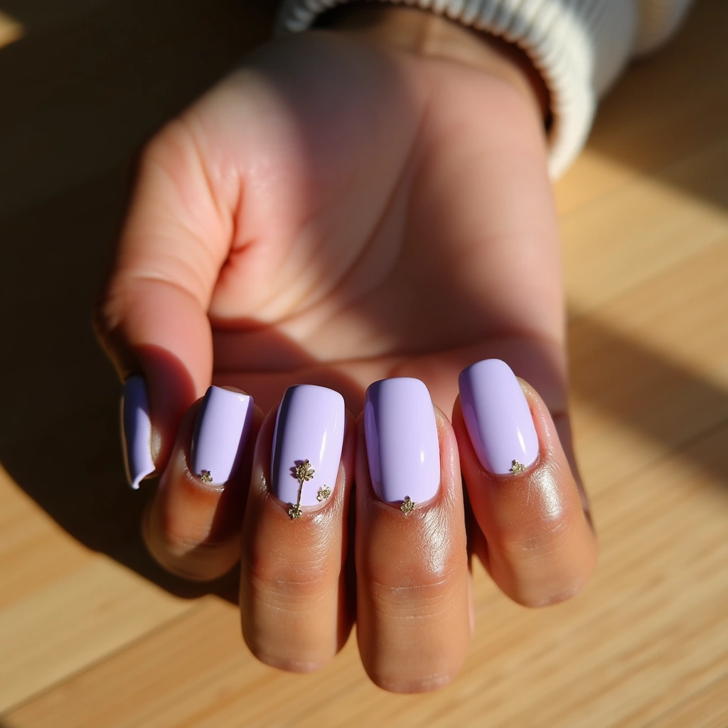 Minimalist Lavender Acrylic